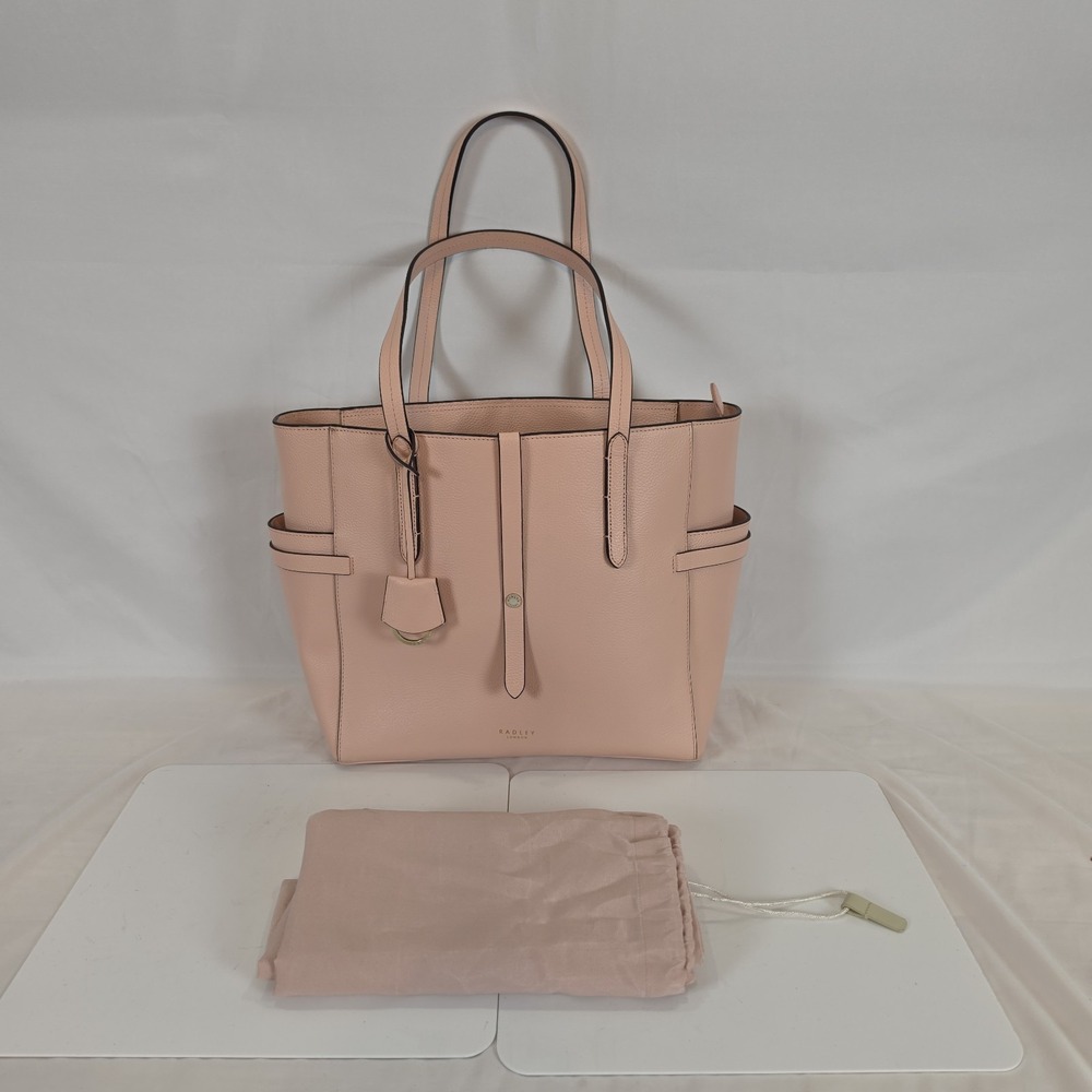 RADLEY London Abingdon Road Large Pink Leather Zip Top Shoulder Bag Tote Flawed